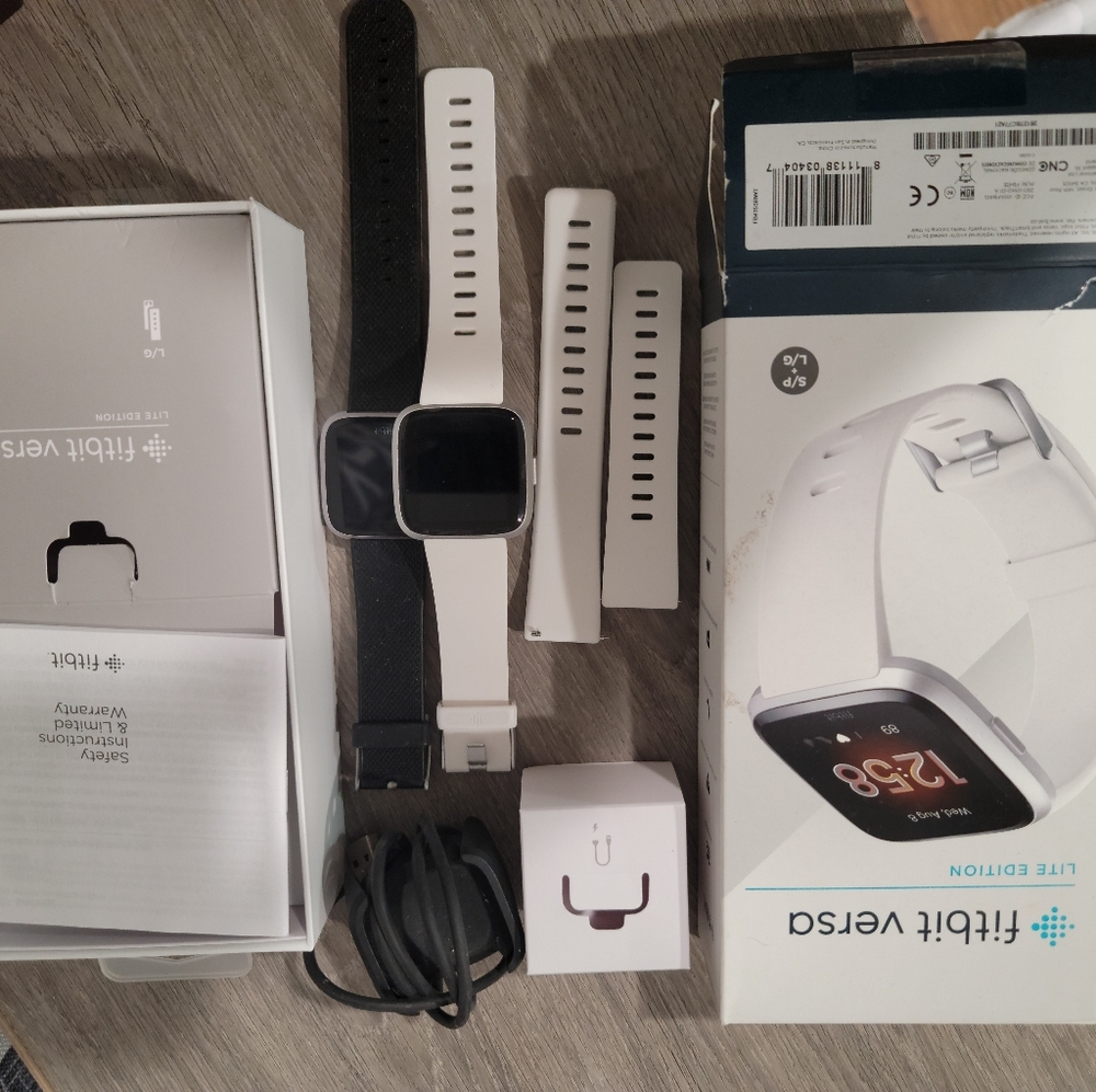 You get both Fitbits and a charger